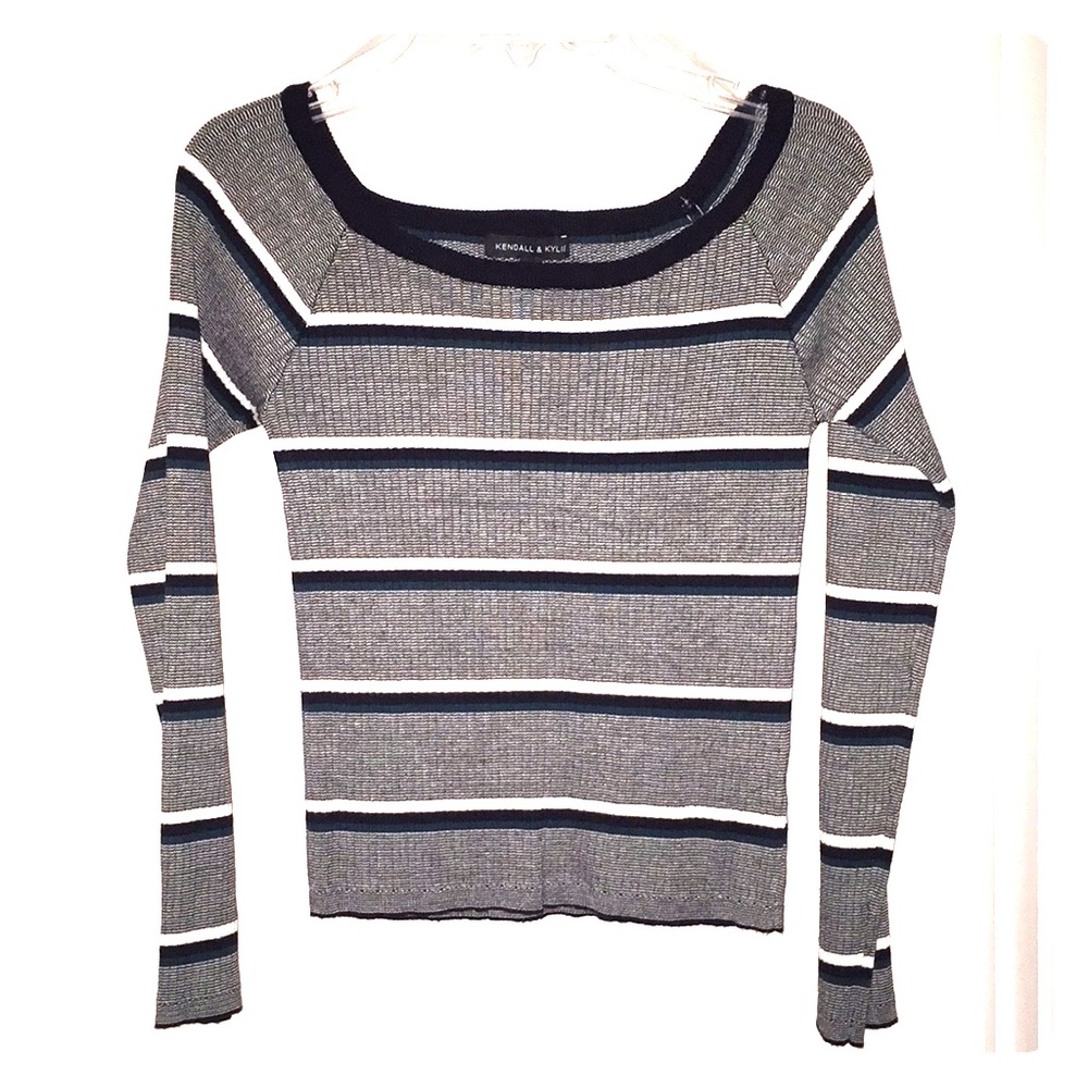 Kendall and Kylie Long Sleeve Knit Top